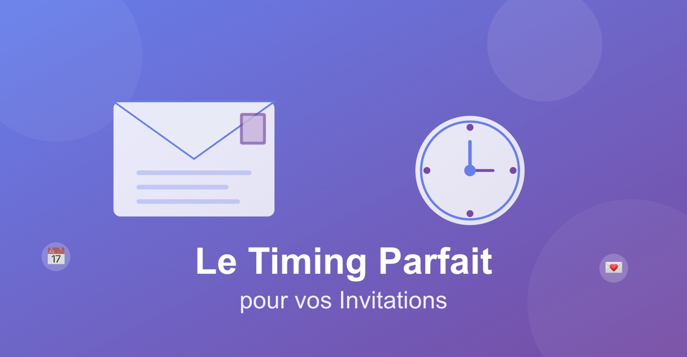 Quand envoyer ses invitations ? Le timing parfait selon l'événement
